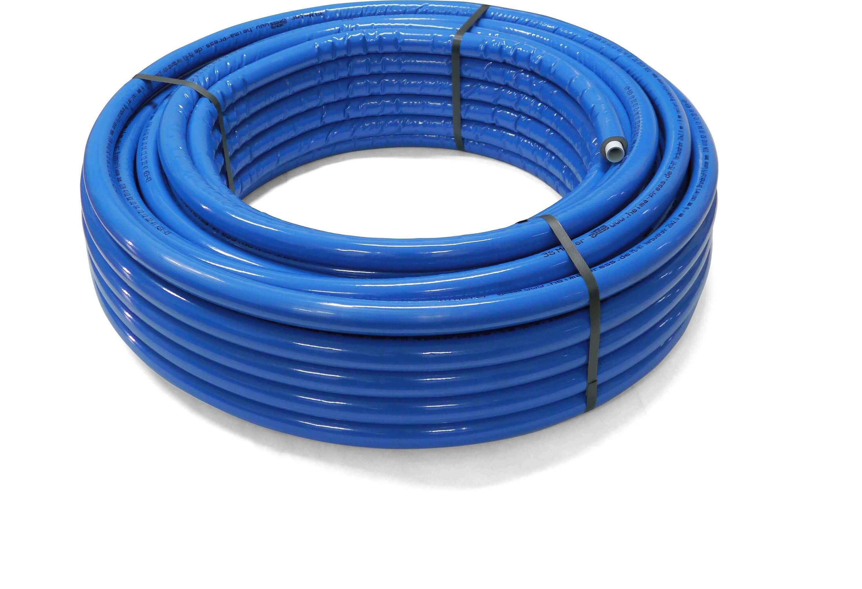 Alu-Verbundrohr Mehrschichtverbundrohr 26 x 3 mm blau isoliert mit DVGW