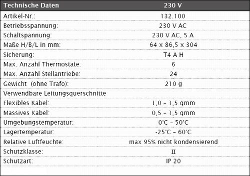 Klemmleiste Regelklemmleiste KL06 230V - 2