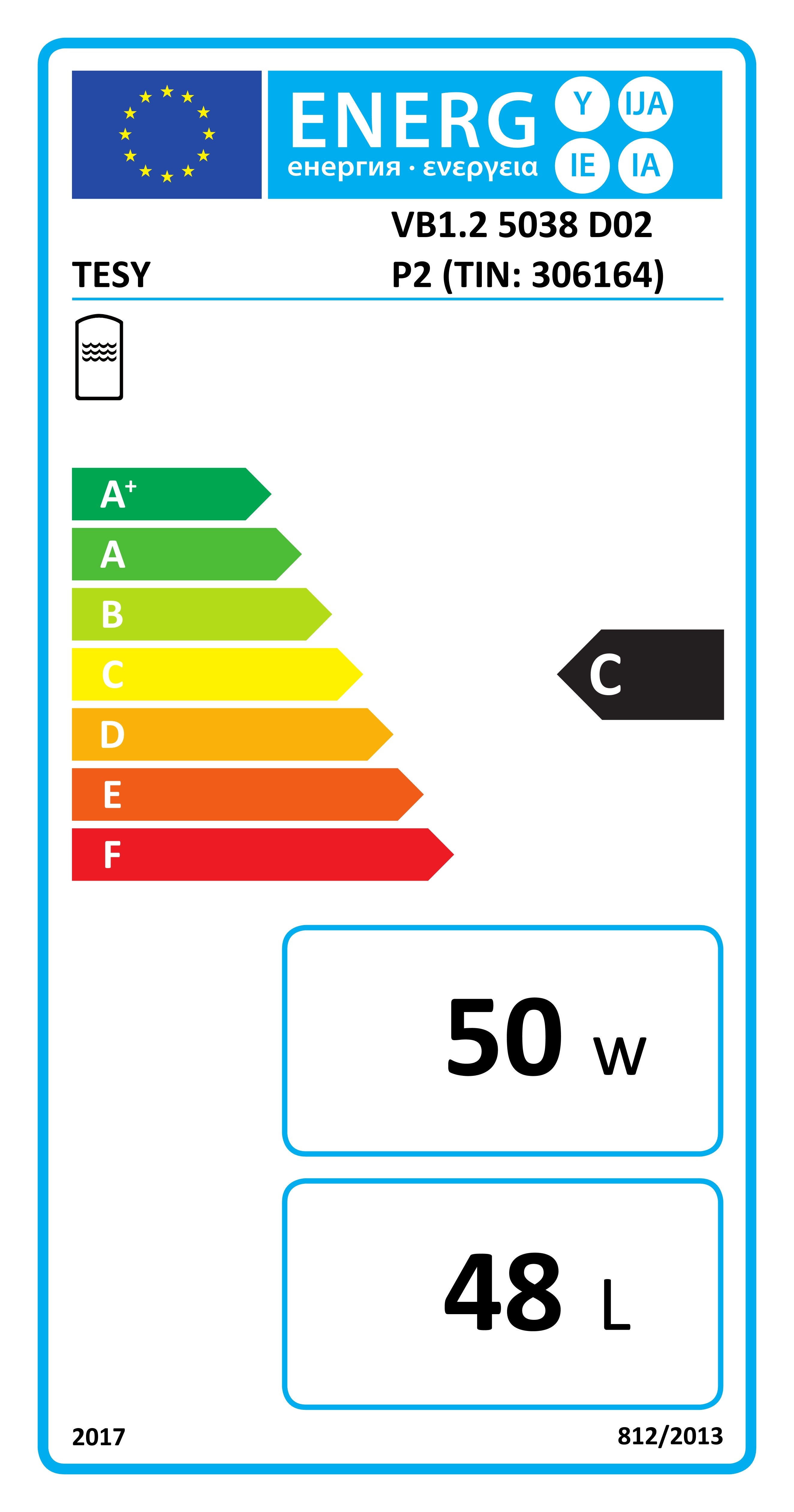 Wärmepumpen Pufferspeicher 50 Liter wandhängend - 3