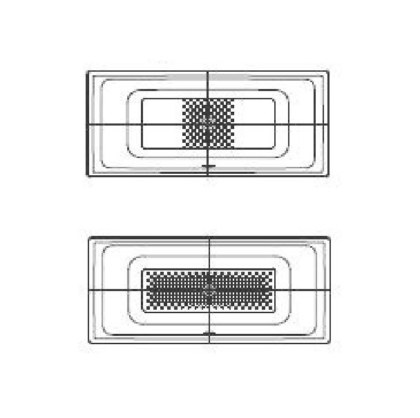 Badewanne Puro Duo 180x80 #664 Perleffekt, Ablauf