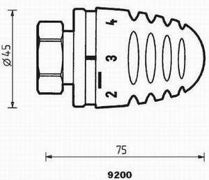 Thermostatkopf Mini 30x1,5 Frostschutz - 2