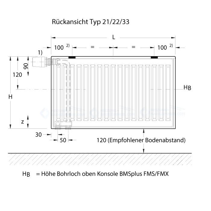 Logatrend VC-Profil Ventil-Heizkörper Typ 11-300-400 - 4