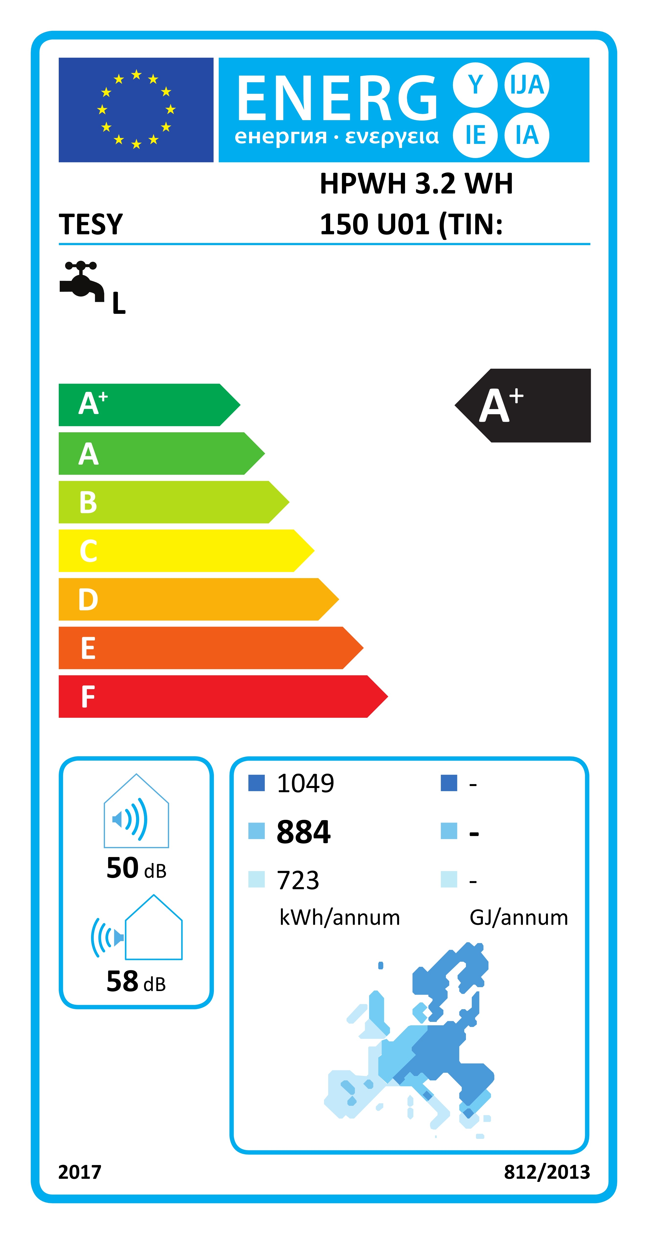 Brauchwasser Wärmepumpe AquaThermica 150.3.2 wandhängend 150 Liter - 7