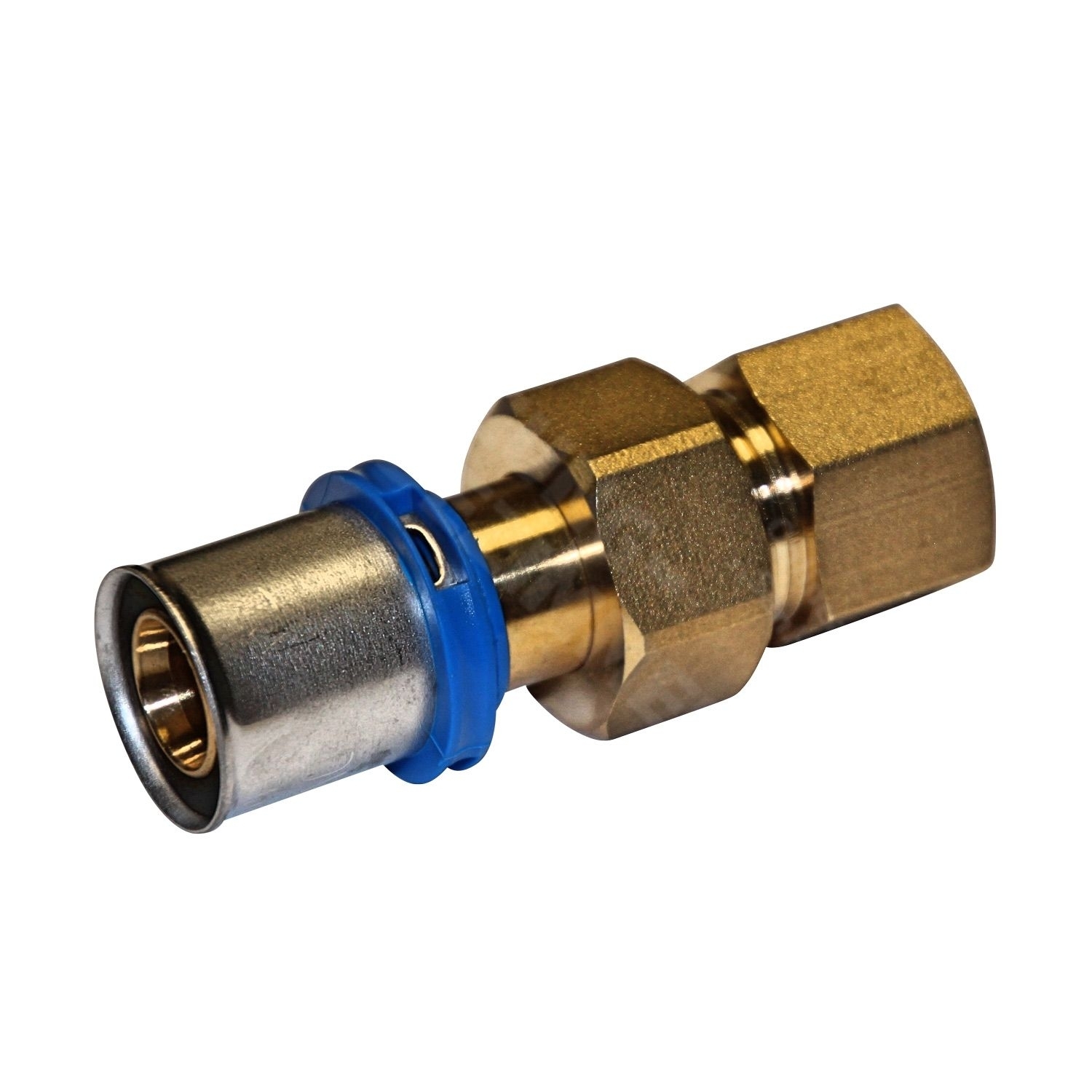 Pressfitting Übergangverschr. 16x1/2" IG lang