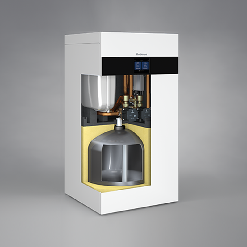 Buderus Logaplus Luft/Wasser Wärmepumpe WLW176i-12 TP70, WLW-7 MB AR, MX400 - 4