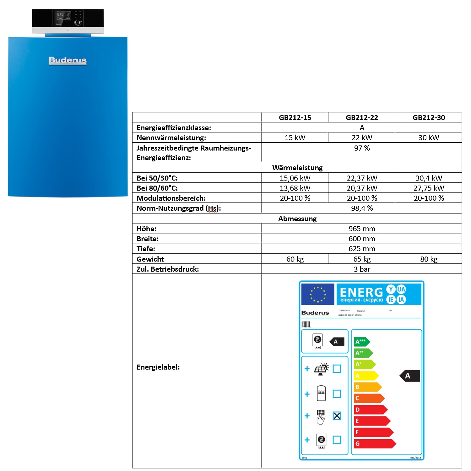 Logaplus-Paket K61 GB212 Gas-Brennwert-Kessel Paket mit Brauchwasserspeicher - 2