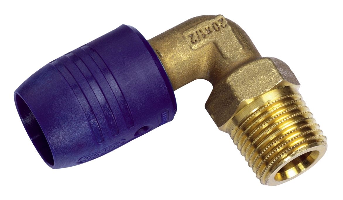 smartFIX Steckfitting Winkel 90° AG 20 x 1/2" Metall
