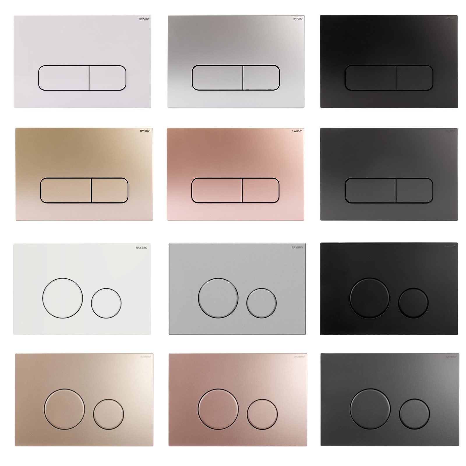 Betätigungsplatten 2-Mengen-Spülung für Geberit Delta & Sigma geeignet