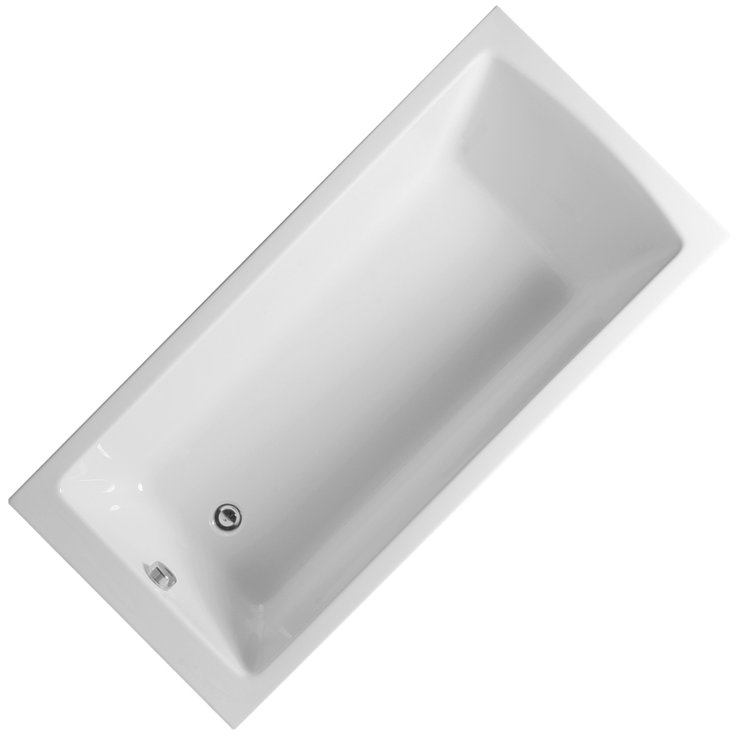 Integra Acryl Rechteck Badewanne 170 x 75 cm, weiß