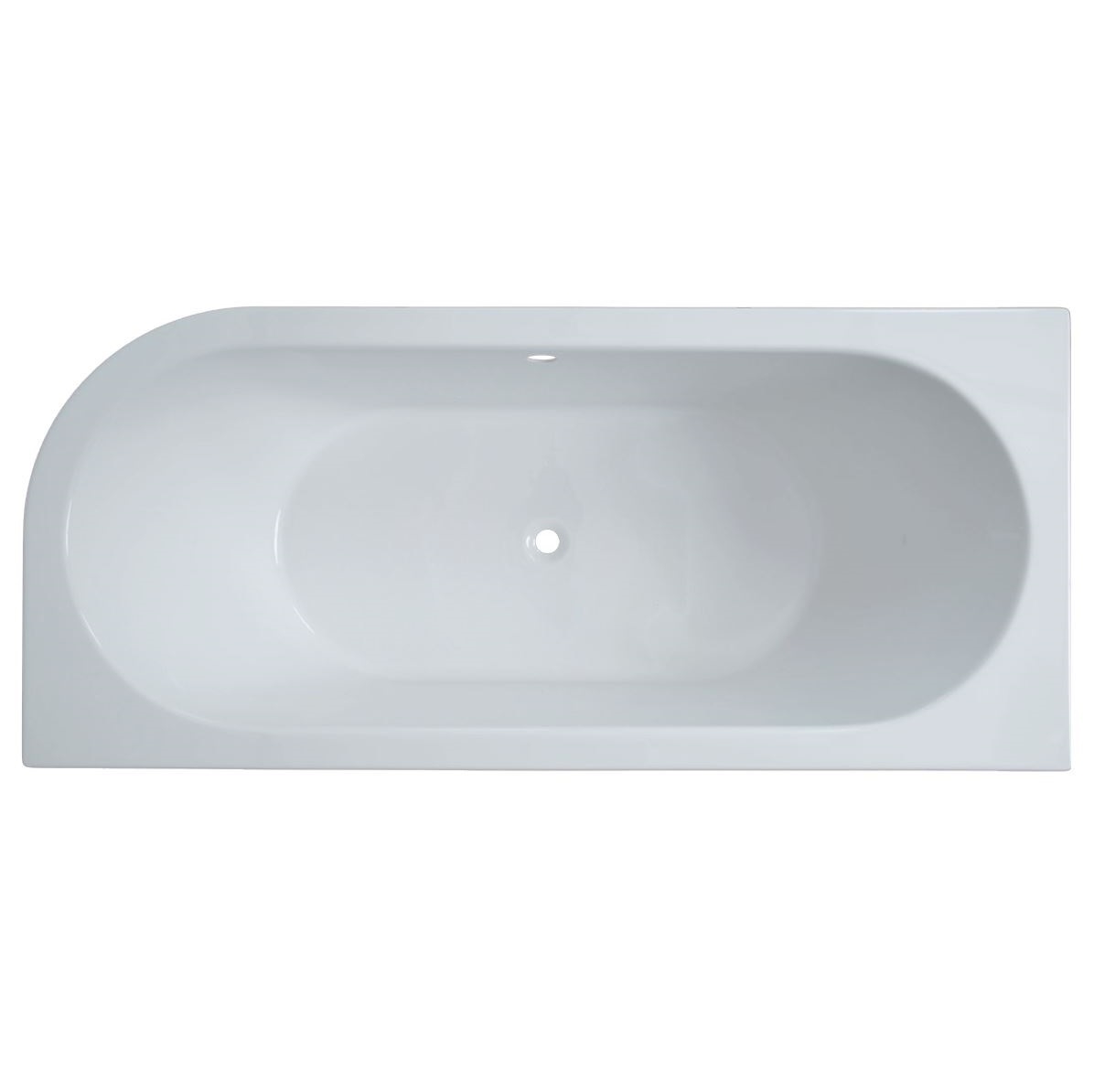 Raumspar-Badewanne Alina L 180 x 90 cm inkl. Ab-Überlaufgarnitur m. Zulauffunktion - 1