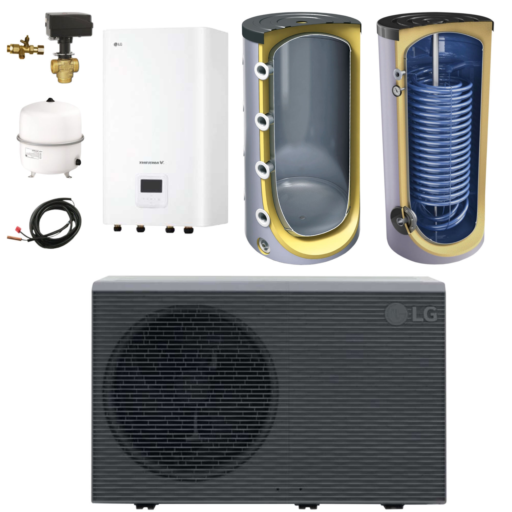 Therma V R290 Hydro-Split Wärmepumpe Paket - 1