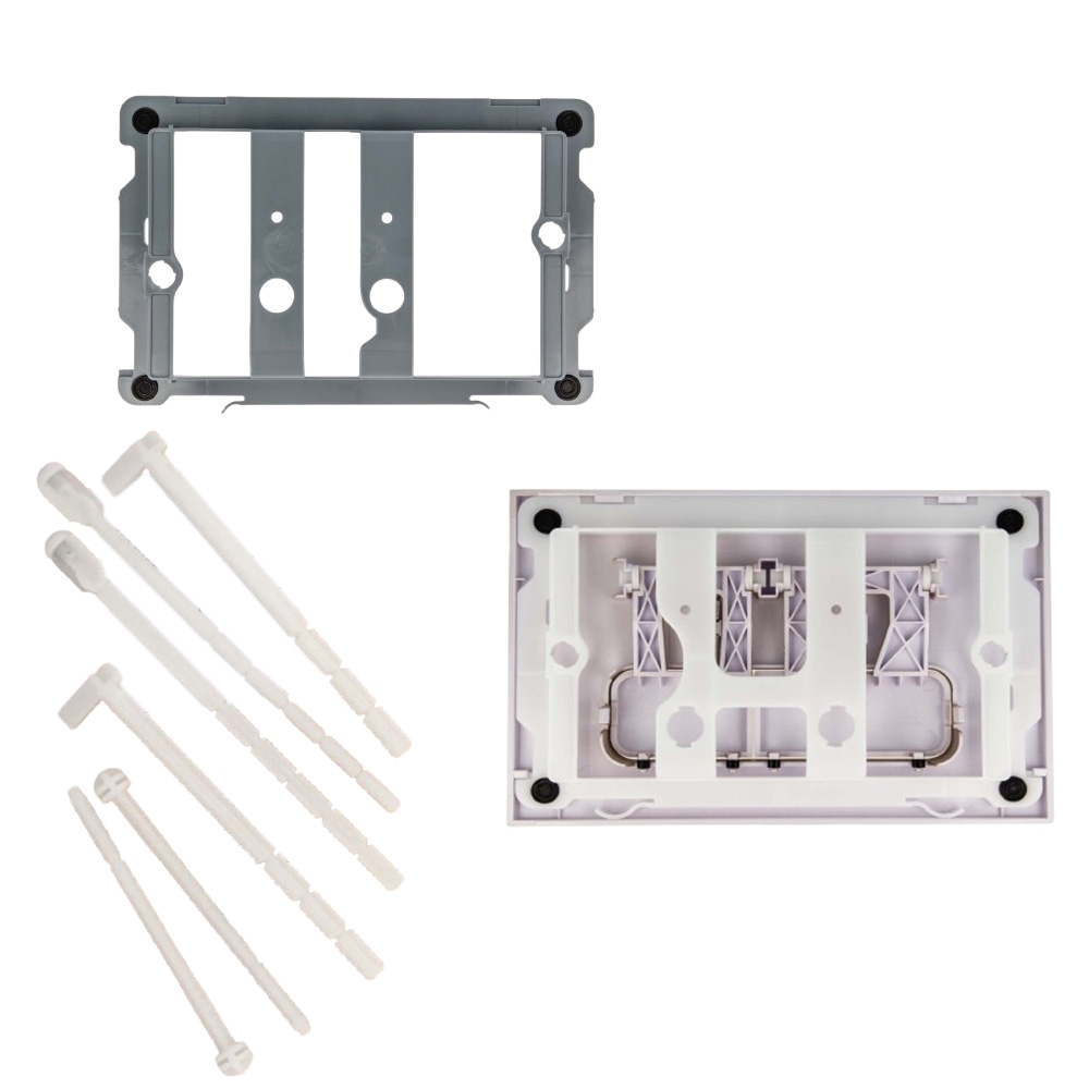 Cortado 15 Weiß Betätigungsplatte für Geberit DELTA, SIGMA, Kronenbach, JomoTech & PEZI - 2