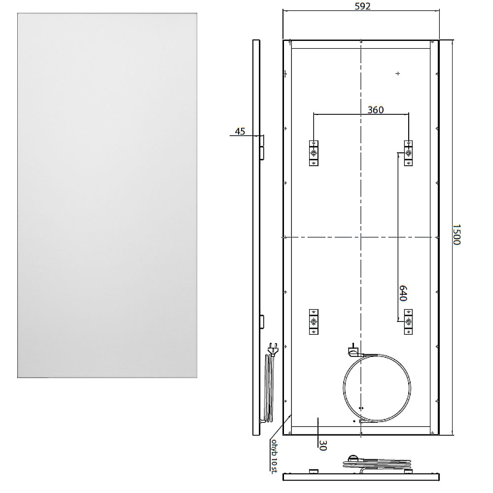 Logatrend IFR 376 MW Infrarotheizung Metall weiß 800 Watt