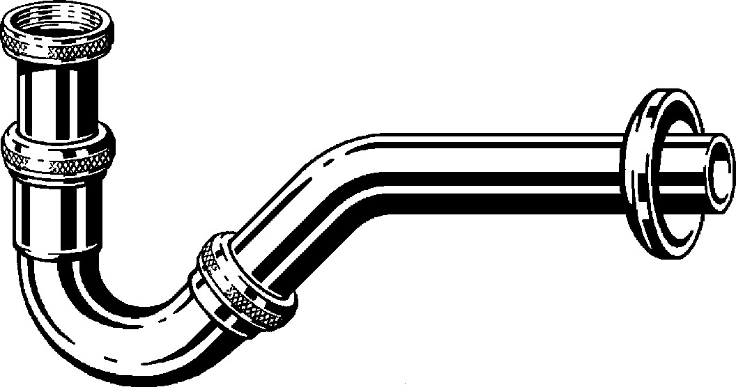 Röhrensifon für Bidet 1 1/4" x 32 mm verchromt - 2