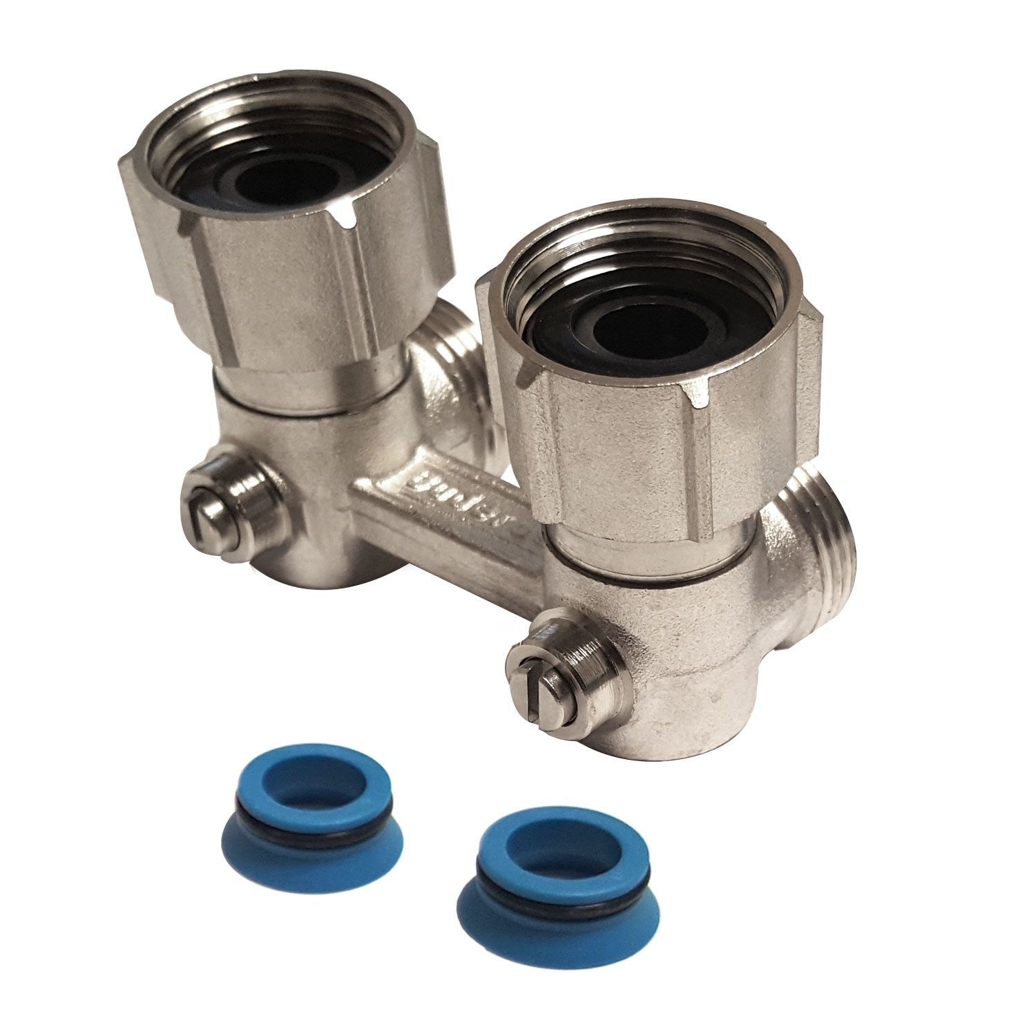 Logafix Zweirohr-Hahnblock für Ventilheizkörper 3/4" Eckform Logafix Zweirohr-Hahnblock für Ventilheizkörper 3/4" Eckform