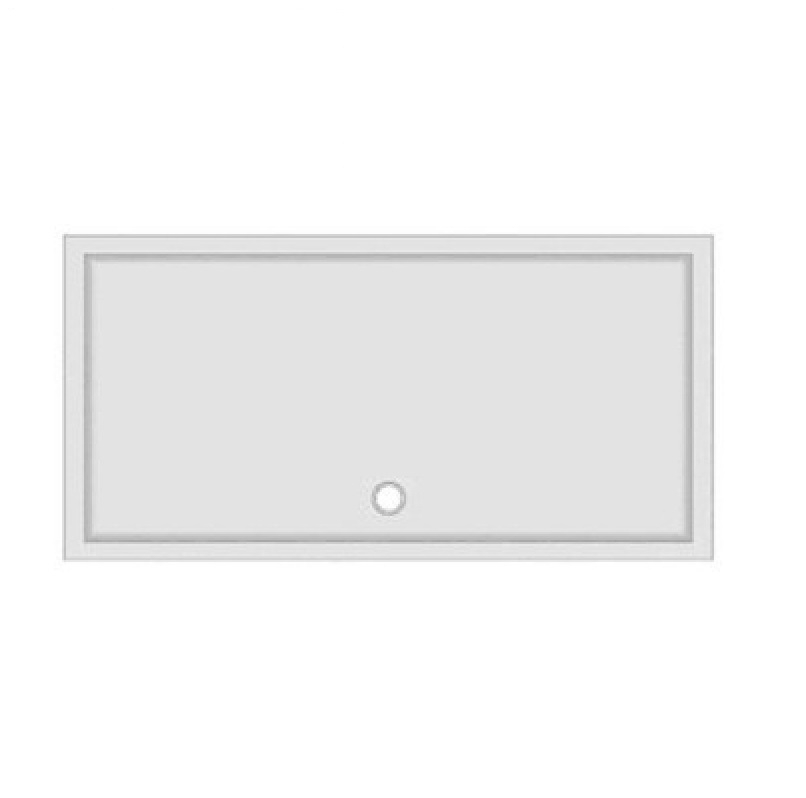 Duschwanne KSB 129 180 x 90 x 4 cm weiß, Ablauf