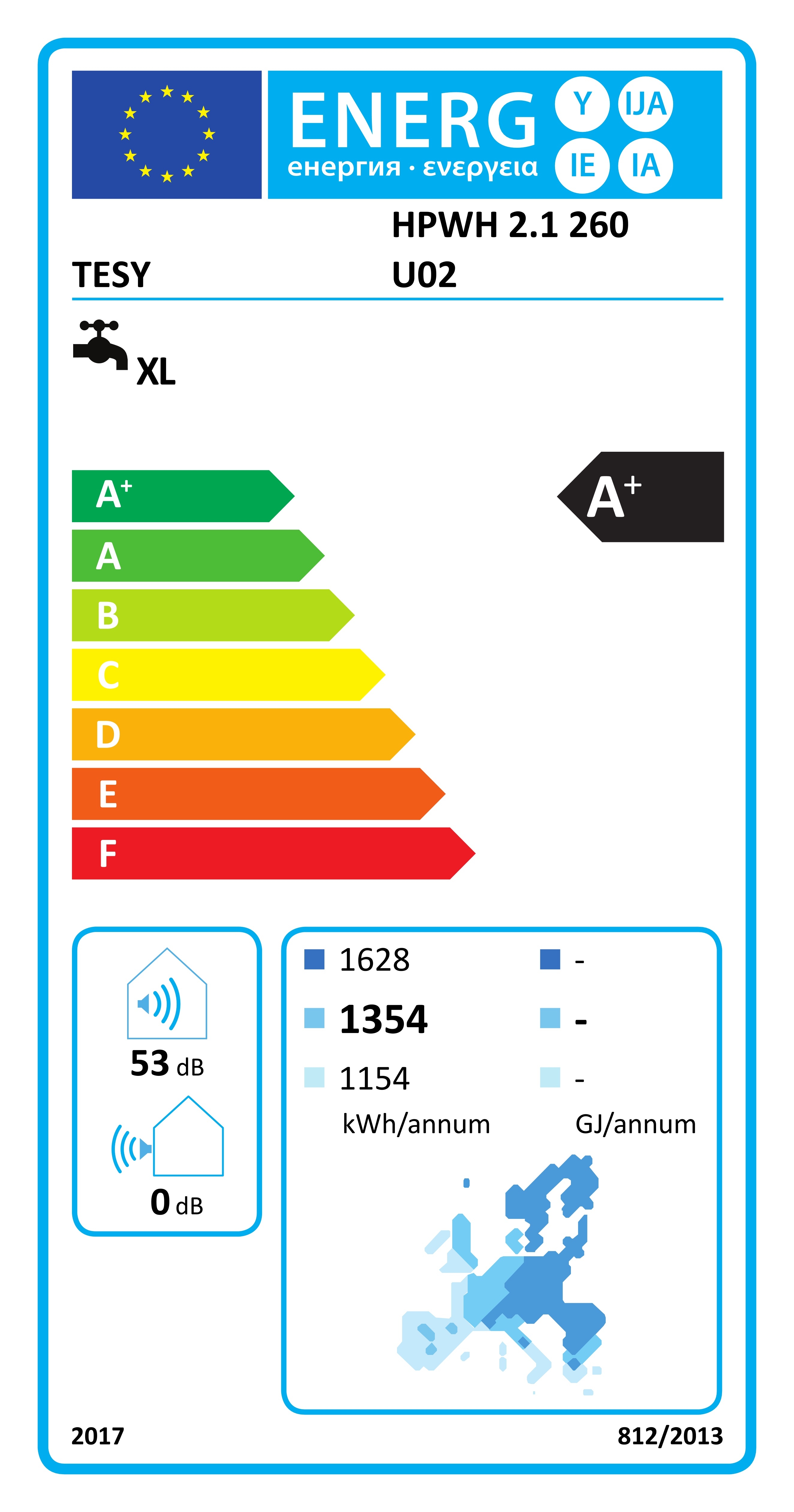 Brauchwasser Wärmepumpe Luft 260 Liter für Trinkwasser ohne Rohrregister - 4