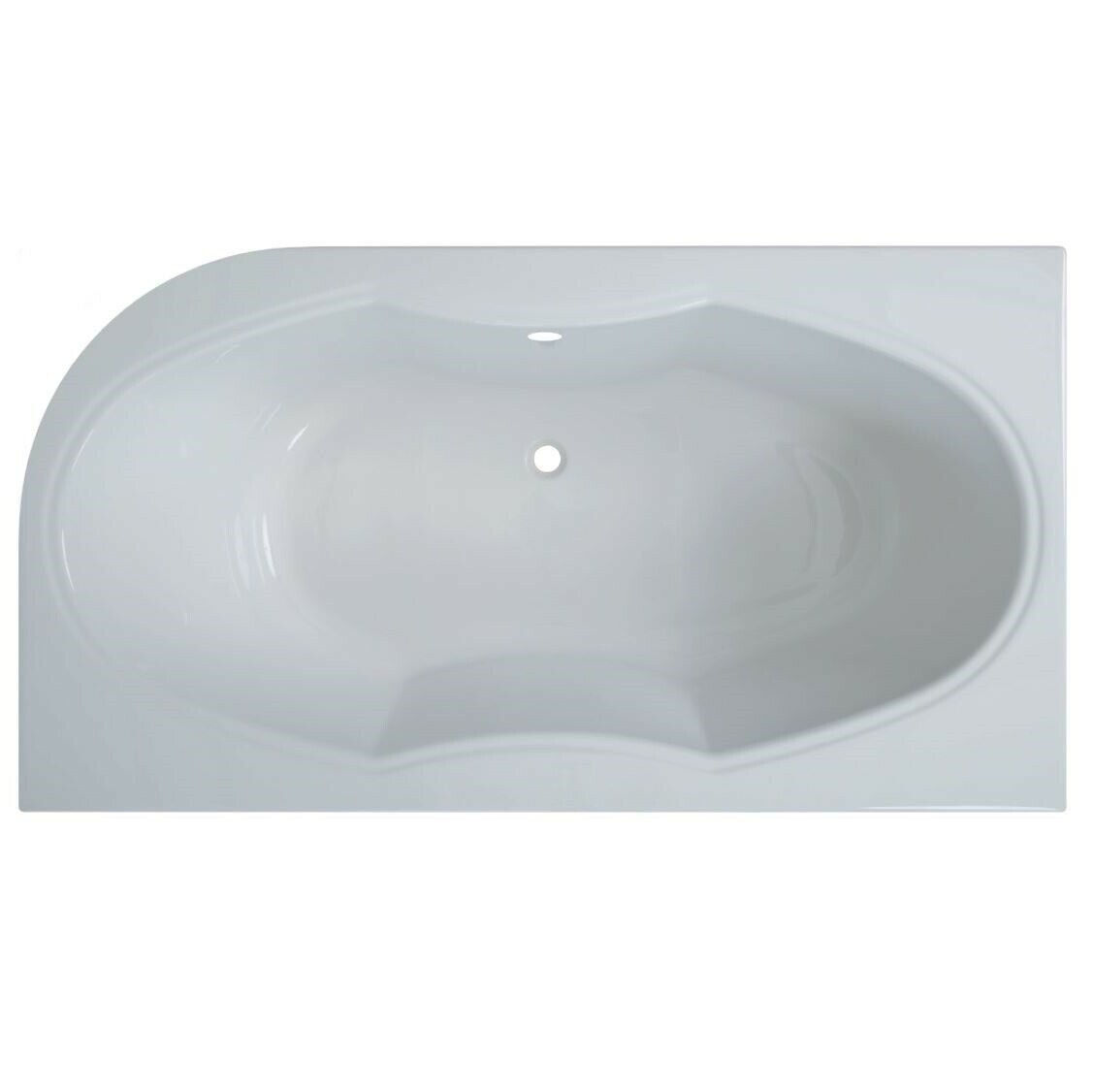 Raumspar-Badewanne Almsee 2L, links 165x90 cm - 1