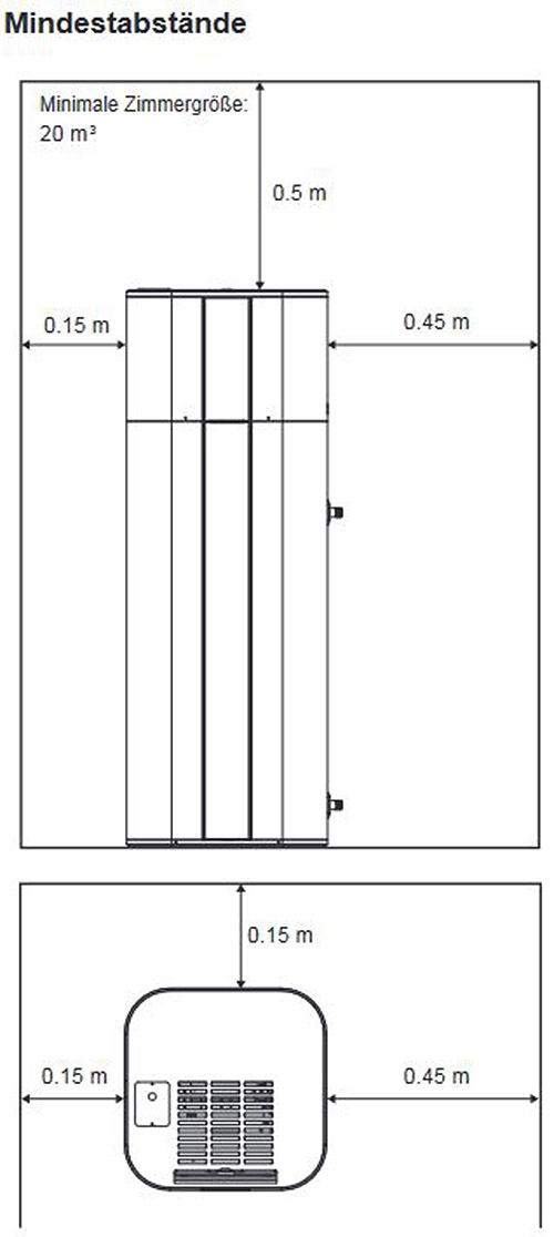 Brauchwasserwärmepumpe mit 270 Liter ohne Register App-Fähig R134A -B-WARE - 6