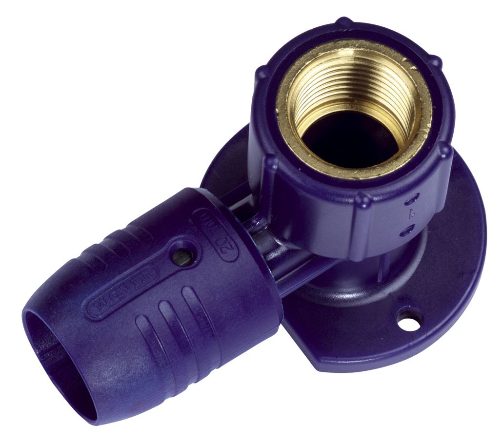 smartFIX Steckfitting Wandscheibe 16 x 1/2" Steckfitting