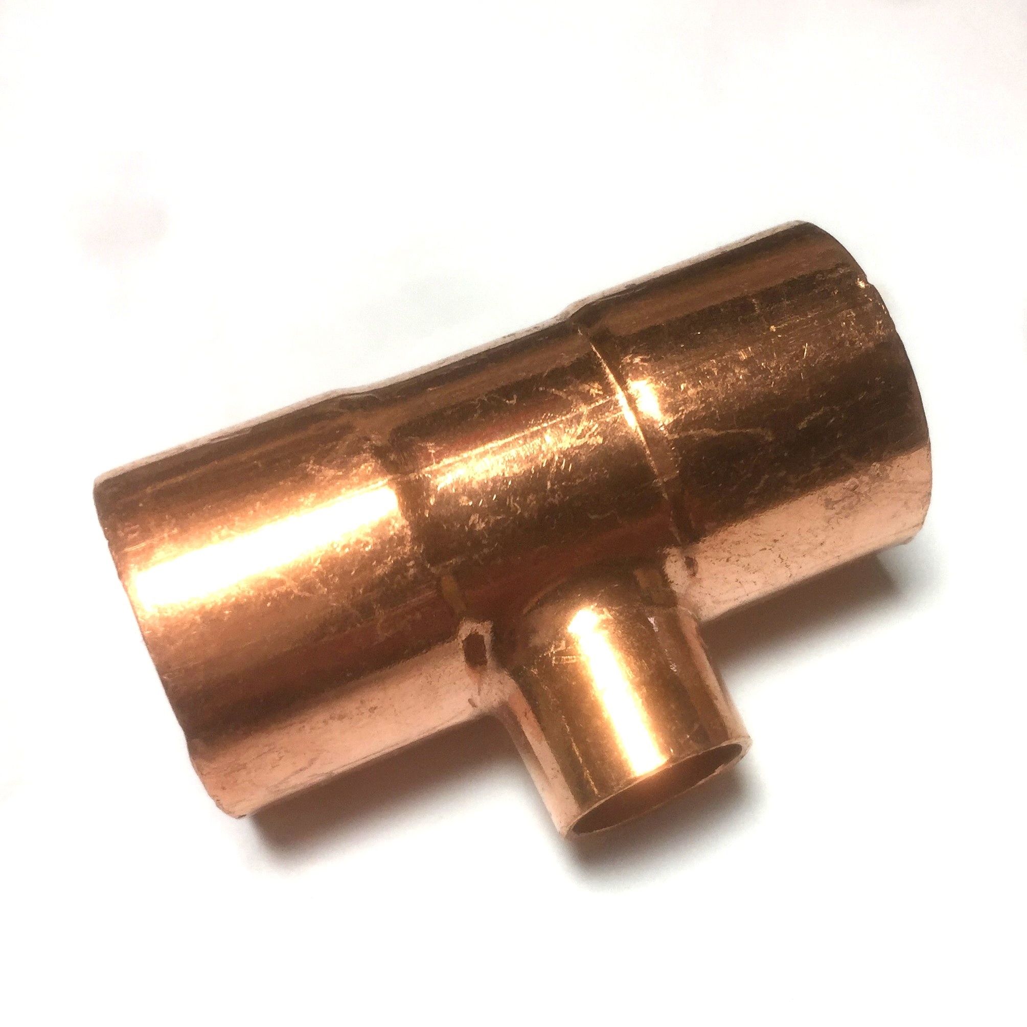 Kupfer Reduzier-T-Stück mittig Nr.5130, 28x22x28mm Kupfer Reduzier-T-Stück mittig Nr.5130, 28x22x28mm