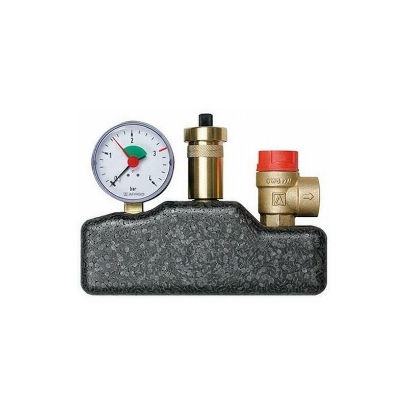 Kesselsicherheitsgruppe KSG 3 mit Isolierung 3 bar bis 50 kW