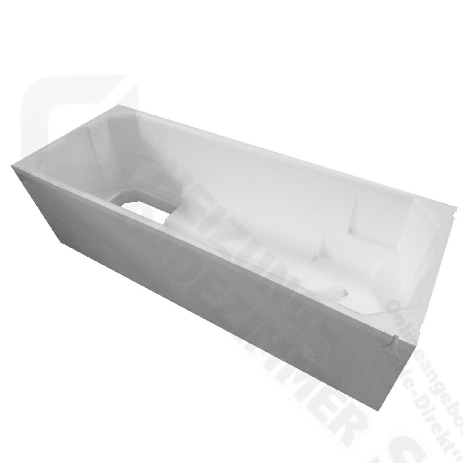 Badewanne Saniform Plus 180 x 80 cm inkl. Styroporträger & Ablaufgarnitur - 3