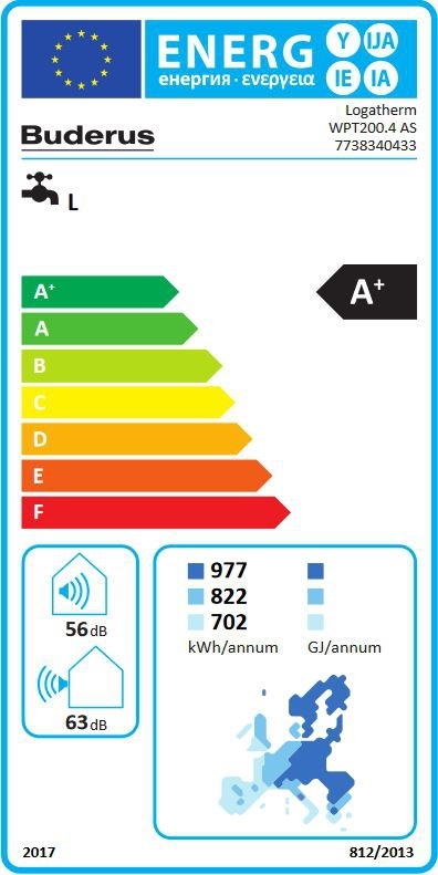 Warmwasser-Wärmepumpe WPT200.4 AS für Außenluft / Innenluft mit 1 Rohrregister - 5