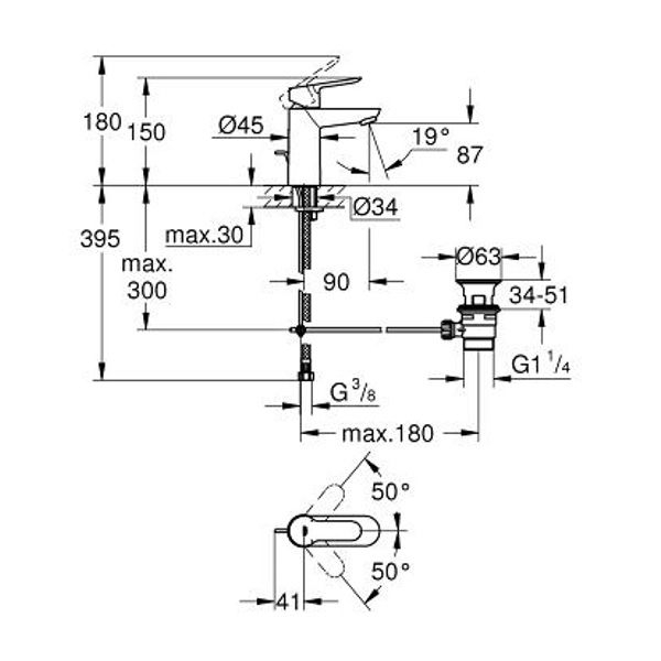 BauEdge Einhebel-Waschtisch Armatur chrom - 2