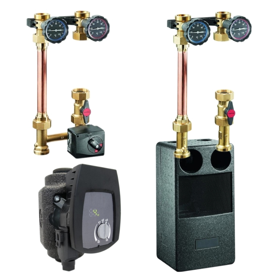 Oventrop Pumpengruppe mit & ohne Mischer mit wählbarer Pumpe Oventrop Pumpengruppe mit & ohne Mischer mit wählbarer Pumpe