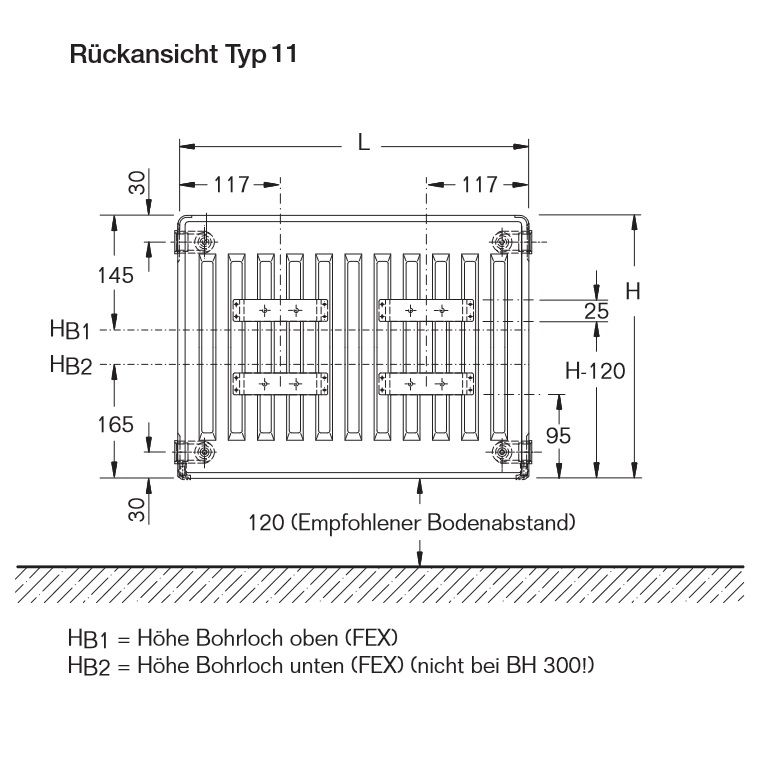 Logatrend C-Plan Kompakt-Heizkörper Typ 11-600-400 - 3