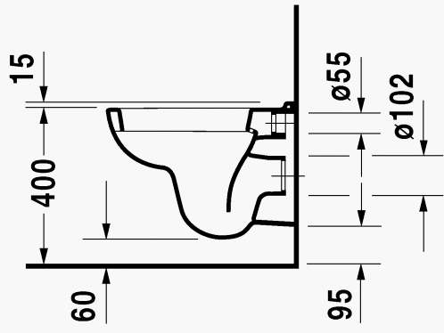 D-Code Wand-Tiefspül-WC compact - 3