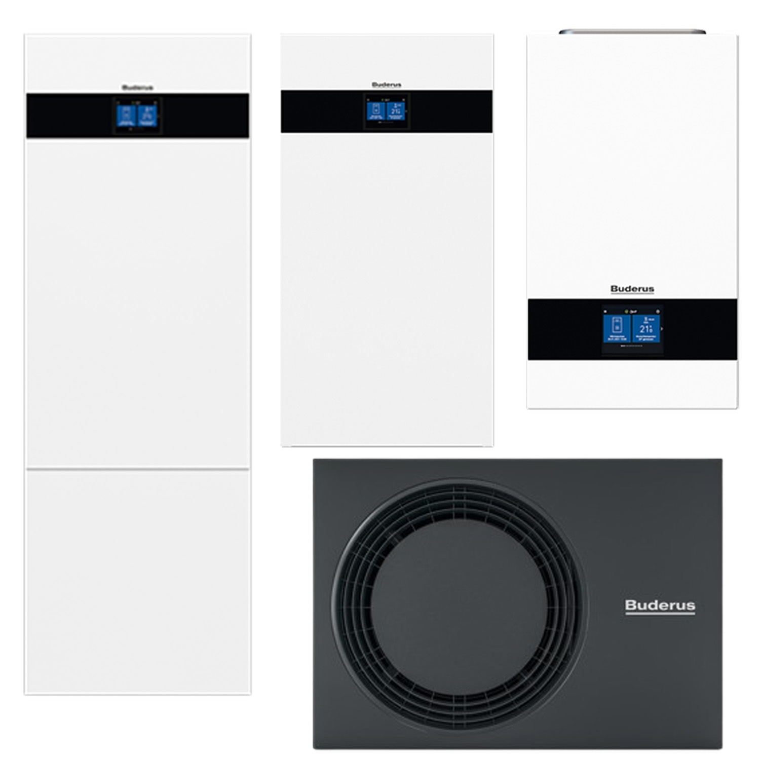 Wärmepumpen Paket Logatherm WLW 176i Luft/Wasser Wärmepumpe 4 - 12 kW