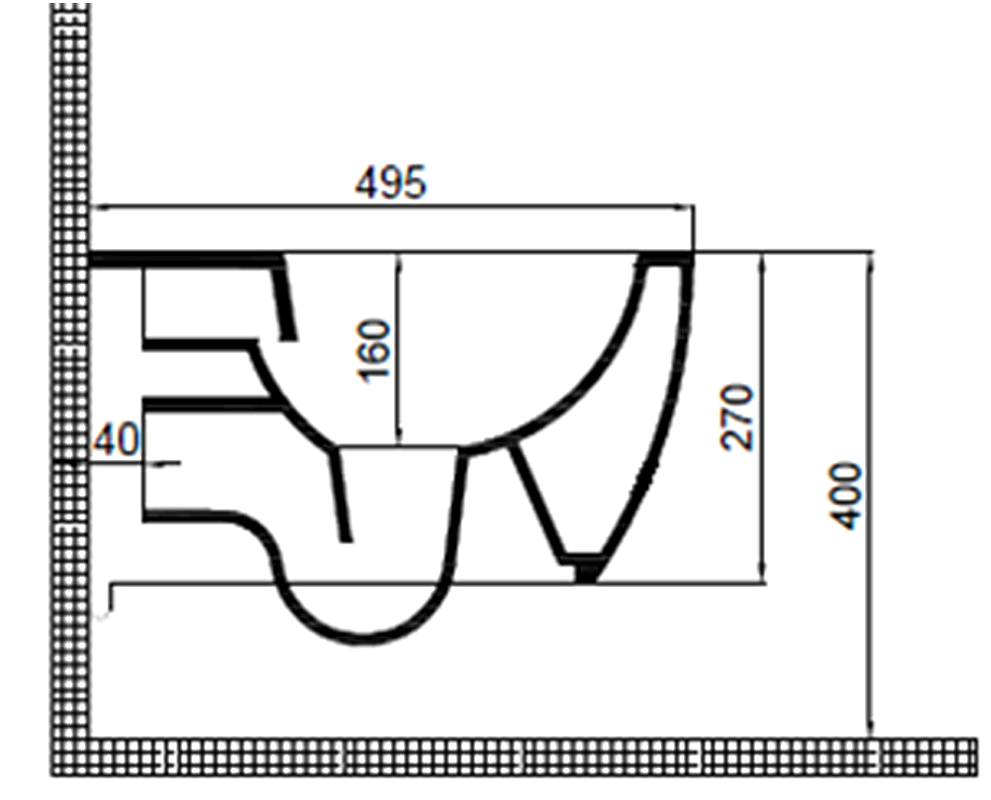WC-Set Duofix Basic Vorwandelement mit Design - Tiefspül WC spülrandlos,  Delta 25, WC Sitz - 6