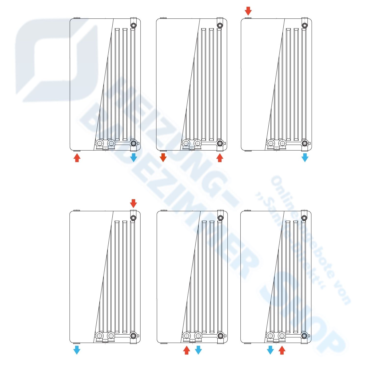 CV-Profil Vertikalheizkörper 10-1400-300 - 5