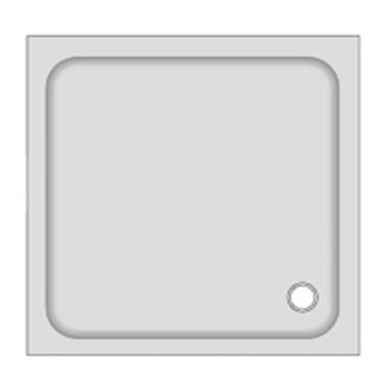 Duschwanne KSB 8 100x100x3 cm weiß - 1