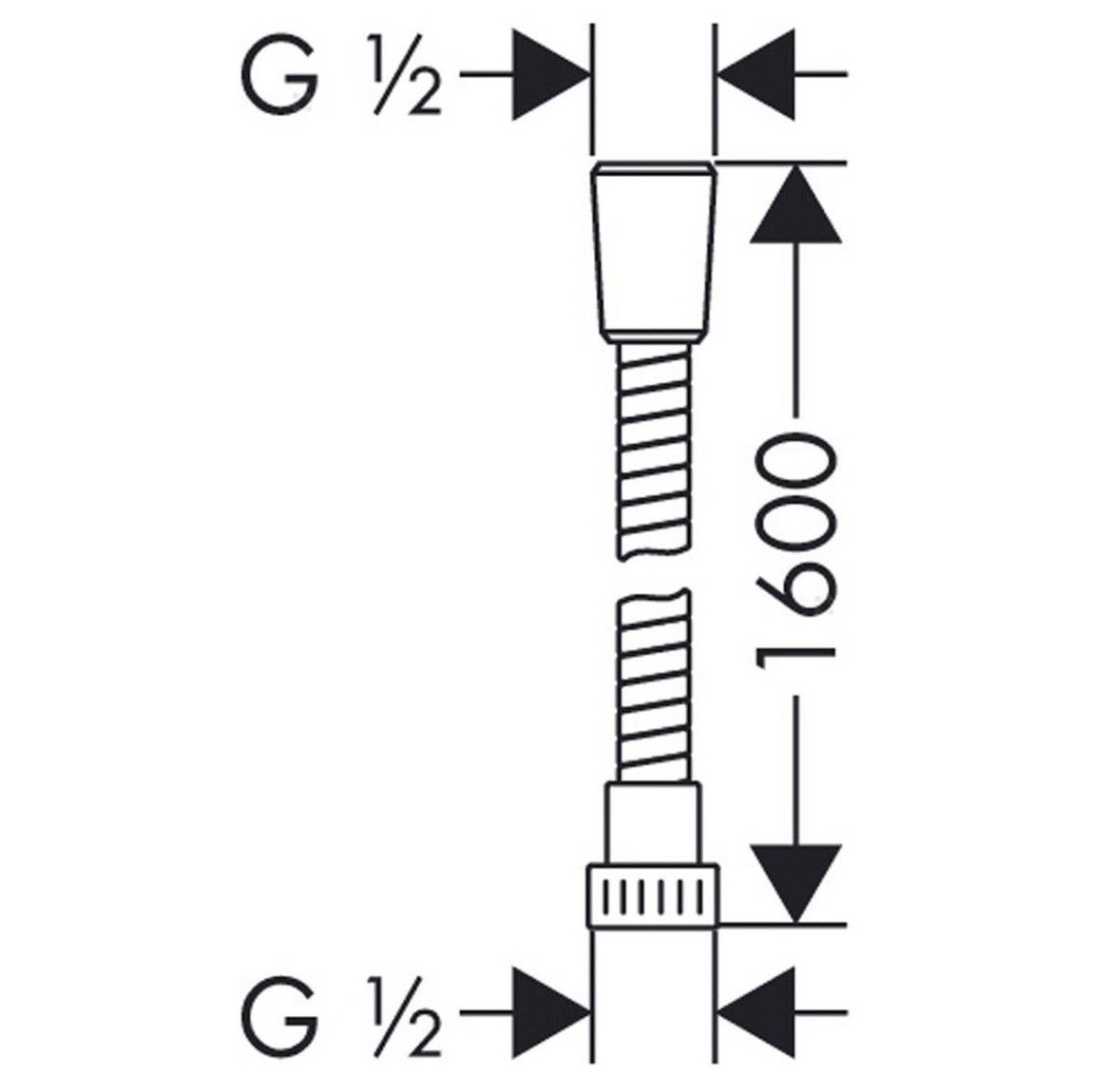 Brauseschlauch Metaflex 160 cm - 2