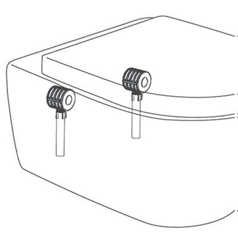 Melbourne Wand-WC Kompakt, spülrandlos, inkl. Sitz mit Absenkautomatik - 5