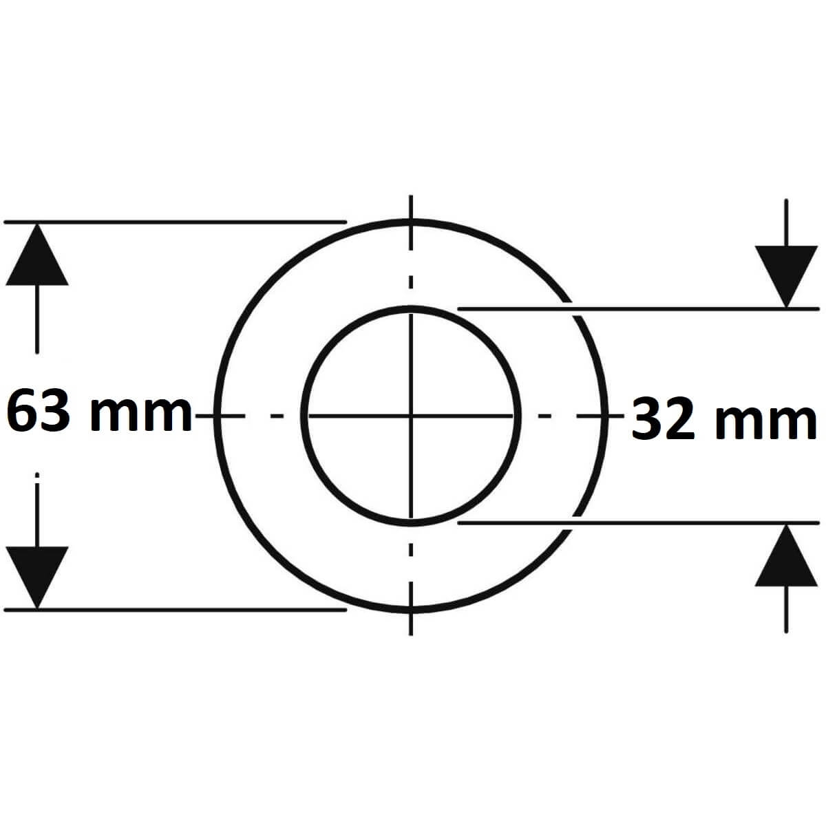 Heberglockendichtung D 63/32 - 3