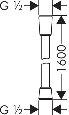 Brauseschlauch Isiflex B 160 cm - 2