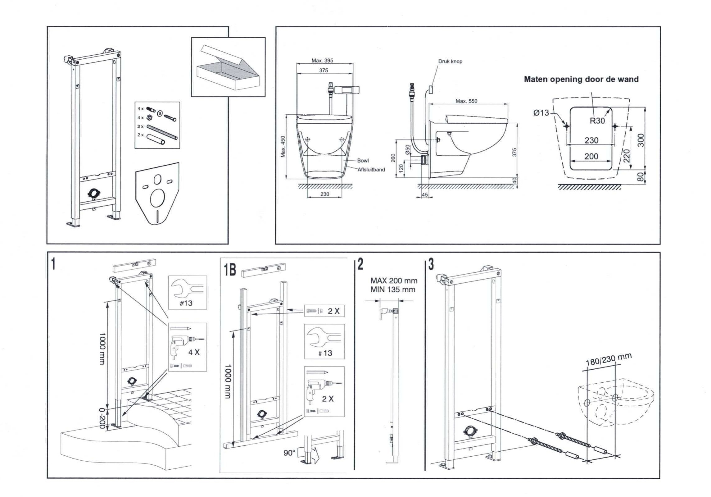 Excellent Bidet-Element inkl. Wandhalter