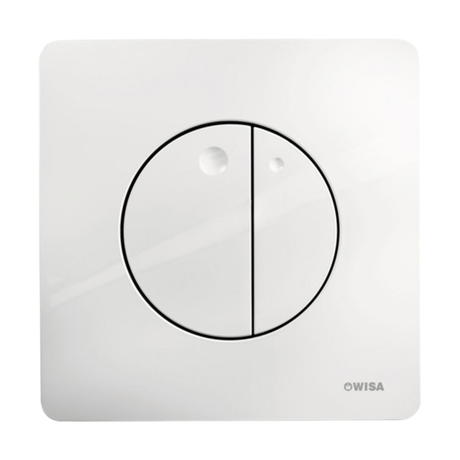 Betätigungsplatte GAIA 2-Mengentechnik weiß für Quadro-Spülkästen