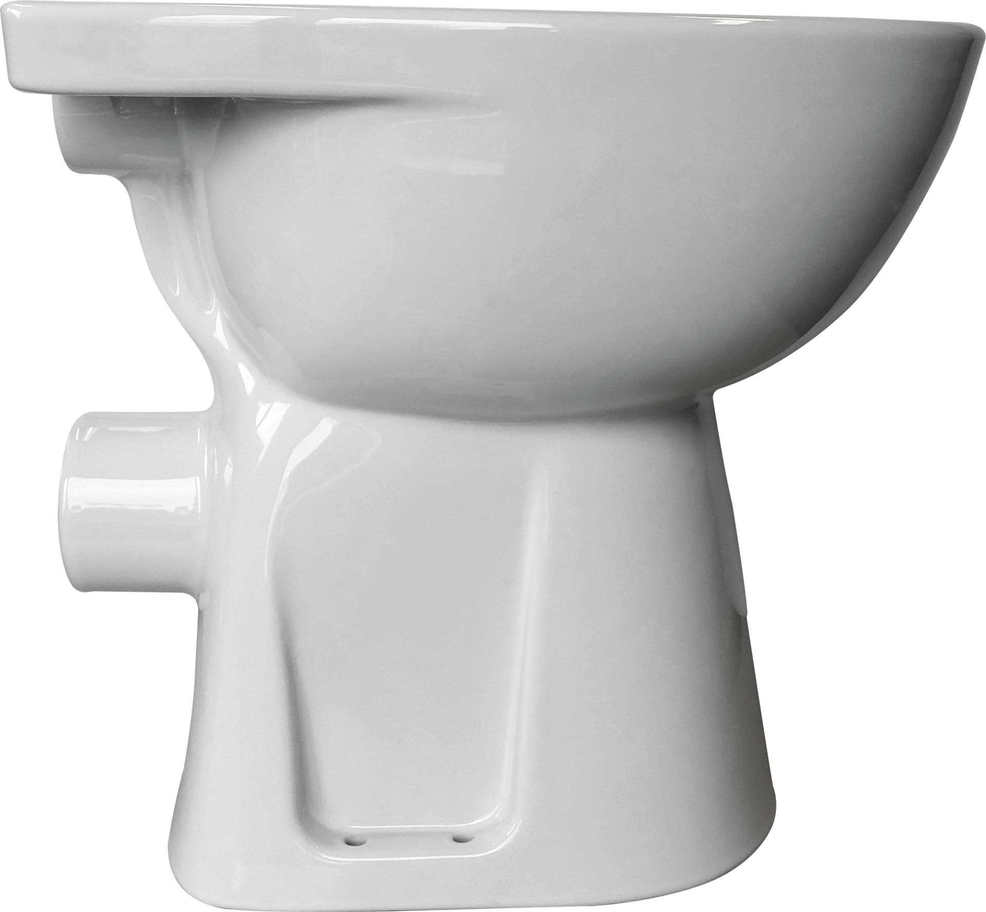 Sydney Stand Tiefpül WC Toilette erhöht + 6cm weiß - 2