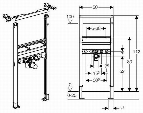 Duofix Basic Waschtischelement - 3