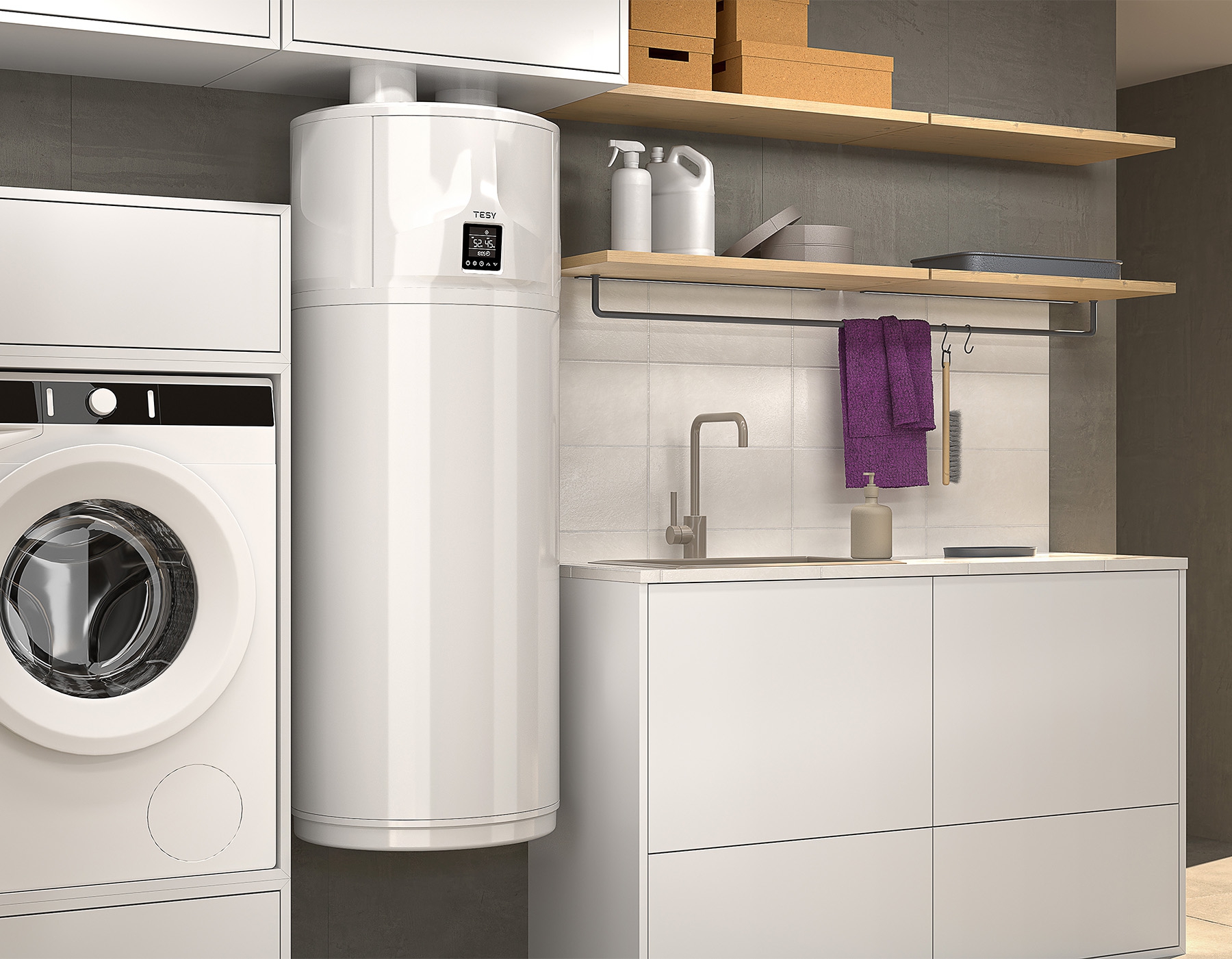 Brauchwasser Wärmepumpe AquaThermica 150.3.2 wandhängend 150 Liter - 6