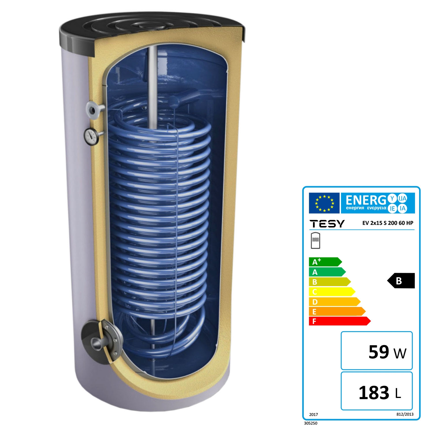 Therma V Monobloc S II Wärmepumpe Paket mit 7 kW, P200, WPS200