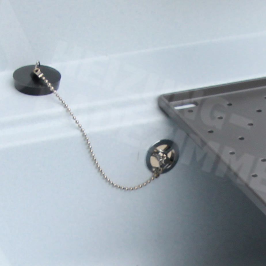 Funktionsbecken Kunststoff m. Ablauf, granit Ausgussbecken - 7