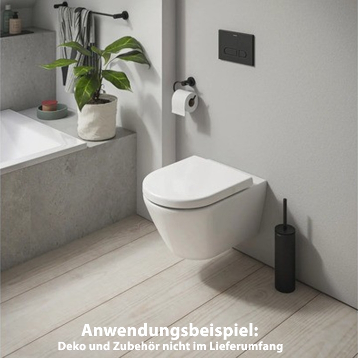 D-Code 2.0 Wand WC-Set spülrandlos inkl. WC-Sitz mit Absenkautomatik - 2