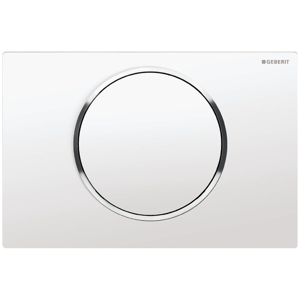 Betätigungsplatte Sigma 10 weiß / hochglanz / weiß Betätigungsplatte Sigma 10 weiß / hochglanz / weiß
