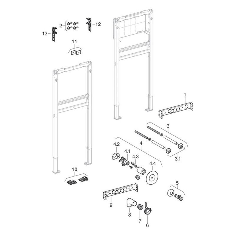 Duofix Basic Waschtischelement - 4